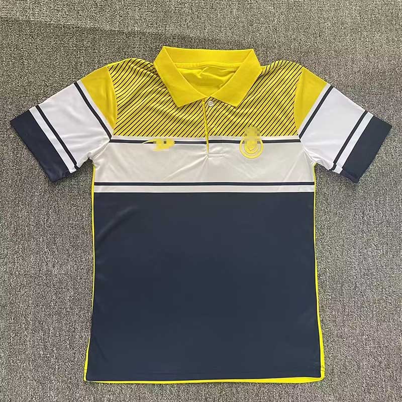 Polo de Al-Nassr FC Amarillo/Blanco/Azul 2023/2024 